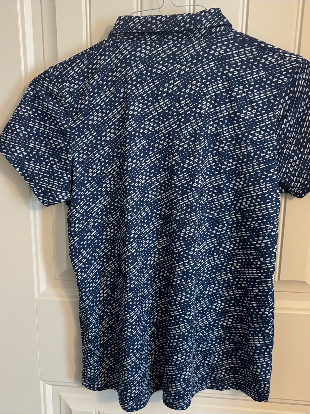 Pebble Beach Navy and White Printed Polo Size Women's M - Picture 4 of 8